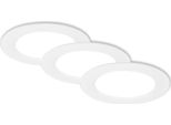 Set Di 3 Faretti Da Incasso A Led 230V Lampade Da Incasso A Led Spot Piatti Bianco Neutro