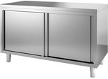 Armadio Da Lavoro Gastro-Inox In Acciaio Inox Con Porte Scorrevoli 1700X600X880Mm