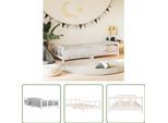 The Living Store Letto Per Bambini Bianco 90X200 Cm In Legno Di Pino Massiccio