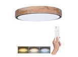 Plafoniera Led Solight WO8006 Iron Oak 60 W 4200 Lm 3000-6000 K Rovere Con Telecomando