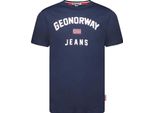 Maglietta Geographical Norway Herren Marine Sy1361H/Gn-Navy GröSse M