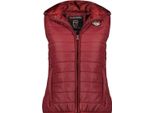 Gilet Geographical Norway Girls Red Wine Ww2008E/Gno-Burgundy Taglia 164