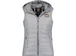 Gilet Geographical Norway Girls Grigio Ww2008E/Gno-Grigio Chiaro Taglia 164