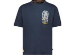 Maglietta Geographical Norway Herren Marine Sy10074H/Gn-Navy GröSse M