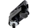 Light Impressions Deko-Light Sistema A Binario Trifase 230V D Line Adattatore Trifase Per Il Montaggio Di Apparecchi D'illuminazione Incl. Accessori Di Montaggio 220-240V Ac/50-60Hz Nero Ral 9011 84 Mm 710099