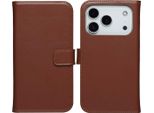 Custodia Per Iphone 17 Pro - Vera Pelle - Selencia Flip Flap - Marrone Chiaro