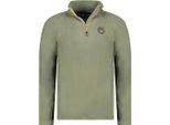 Felpa In Pile Geographical Norway Uomo Verde Wy7437H/Gn-Kaki Taglia S