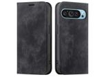 Google Pixel 9 Pro/Google Pixel 9 Custodia - Plastica - Flip Cover Imoshion - Nero