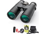 Binocolo Hd 10X42 - Impermeabile IPX7, Riempito Di Azoto, Ideale Per Il Birdwatching, La Caccia E I Viaggi