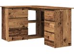 Vidaxl Scrivania Ad Angolo In Legno Di Recupero 145X100X76 Cm Materiale A Base Di Legno