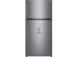 Lg GTF916PZPED Frigorifero Doppia Porta Maxi, Classe E, 592L, Wi-Fi, Dispenser Acqua, Inox