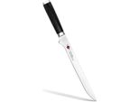 Coltello Da Affettare Fissman-Kensei Musashi, Acciaio Damasco A 67 Strati, 20 Cm, Argento/Nero
