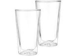 Set Di 2 Bicchieri Fissman-Ristretto, Vetro Borosilicato, 8,2X14 Cm, Trasparente