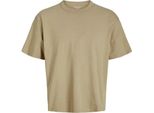 Jack & Jones Lucca Blank Ciff Maglietta A Maniche Corte Beige L Uomo Beige L