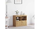 Credenza Vidaxl Led Marrone 81 X 37 X 66,5 Cm Materiale A Base Di Legno