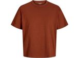 Jack & Jones Lucca Blank Ciff - Maglietta A Maniche Corte Marrone L Uomo Marrone L