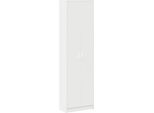 Vidaxl Armadio Con Ripiano Bianco 55 X 25 X 189 Cm Materiale A Base Di Legno
