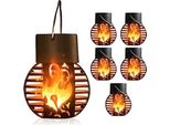 Luce Solare A Fiamma, Lanterna Da Esterno, Parasole Resistente Alle Intemperie, Effetto, Luci Da Esterno, Luci Da Giardino Sospese, IP65
