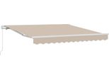Vidaxl Tenda Da Sole Retrattile Beige 350 X 250 Cm Tessuto