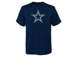 Outerstuff Maglietta A Maniche Corte Nfl Primary Logo Junior, Dallas Cowboys, Taglia: M (10-12 Anni)