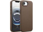 Custodia Per Iphone 16E - Vera Pelle - Custodia Rigida/Cover Posteriore Accezz - Marrone Scuro