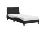 Syfax™ Letto Con Materasso Hanko Nero 90X200 Cm In Velluto