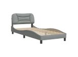 Syfax™ Giroletto Senza Materasso Hvar Grigio Chiaro 80X200 Cm Tessuto