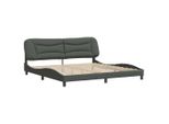 Syfax™ Giroletto Senza Materasso Hvar Grigio Scuro 200X200 Cm Tessuto