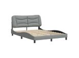 Syfax™ Giroletto Senza Materasso Hvar Grigio Chiaro 120X200 Cm Tessuto