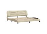 Syfax™ Giroletto Senza Materasso Hvar Crema 200X200 Cm In Tessuto