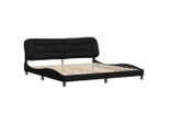 Syfax™ Giroletto Senza Materasso Hvar Nero 200X200 Cm In Tessuto