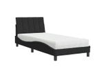 Syfax™ Letto Con Materasso Hanko Nero 90X190 Cm In Velluto