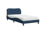 Syfax™ Letto Con Materasso Hvar Blu 100X200 Cm In Tessuto