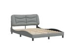 Syfax™ Giroletto Senza Materasso Hvar Grigio Chiaro 140X200 Cm Tessuto