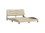 Syfax™ Giroletto Senza Materasso Hvar Crema 160X200 Cm In Tessuto