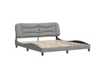 Syfax™ Giroletto Senza Materasso Hvar Grigio Chiaro 180X200 Cm Tessuto