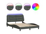 Syfax™ Giroletto Con Led Senza Materasso Hvar Grigio Scuro 140X190 Cm