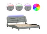 Syfax™ Giroletto Con Led Senza Materasso Hvar 180X200 Cm In Tessuto