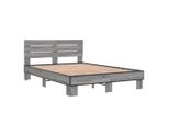 Syfax™ Giroletto Grigio Sonoma 135X190 Cm In Legno Multistrato Metallo