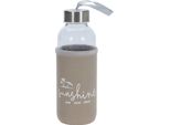 Borraccia Excellent Houseware, Vetro, 6X19 Cm, 400 Ml, Marrone