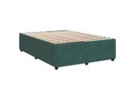 Syfax™ Giroletto Senza Materasso Verde Scuro 140X200 Cm In Velluto