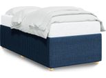 Syfax™ Giroletto Senza Materasso Blu 80X200 Cm In Tessuto