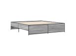 Syfax™ Giroletto Grigio Sonoma 180X200 Cm In Legno Multistrato Metallo