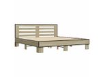 Syfax™ Giroletto Rovere Sonoma 200X200 Cm Legno Multistrato E Metallo