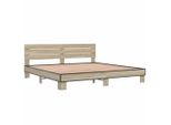 Syfax™ Giroletto Rovere Sonoma 200X200 Cm Legno Multistrato E Metallo
