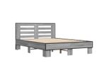 Syfax™ Giroletto Grigio Sonoma 120X200 Cm In Legno Multistrato Metallo