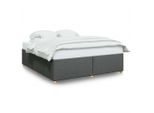 Syfax™ Giroletto Senza Materasso Grigio Scuro 180X200 Cm Tessuto