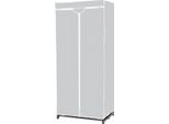 Armadio In Tessuto Con Scelta Colore 75 X 50 X 170 Cm Con Asta Appendiabiti Grigio