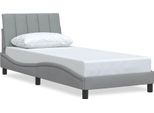 Syfax™ Giroletto Senza Materasso Hanko Grigio Chiaro 90X200 Cm Tessuto