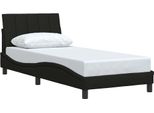 Syfax™ Giroletto Senza Materasso Hanko Nero 90X200 Cm In Tessuto